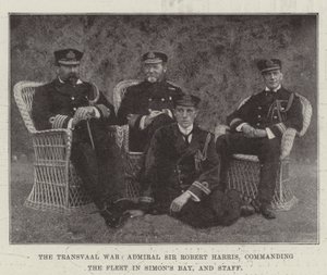A transzvaali háború, Sir Robert Harris admirális, a Simons-öbölbeli flottának parancsnoka és a személyzet alkotó: English Photographer