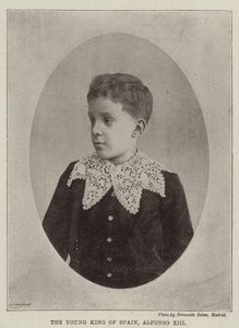 A fiatal spanyol király, Alfonz XIII alkotó: English Photographer