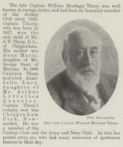 A néhai William Montagu Tharp kapitány alkotó: English Photographer