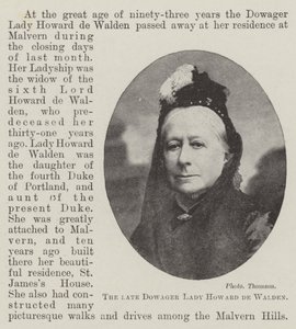 A néhai özvegy, Howard de Walden alkotó: English Photographer