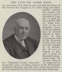 A néhai Dr. Jabez Hogg alkotó: English Photographer