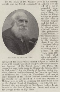 A néhai Dr. Maurice Davis alkotó: English Photographer