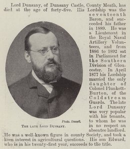 A néhai Lord Dunsany alkotó: English Photographer