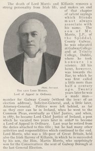 A néhai Lord Morris, Lord of Appeal in Ordinary alkotó: English Photographer