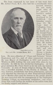 A néhai Arthur Pease képviselő úr alkotó: English Photographer