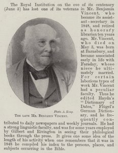 A néhai Benjamin Vincent alkotó: English Photographer