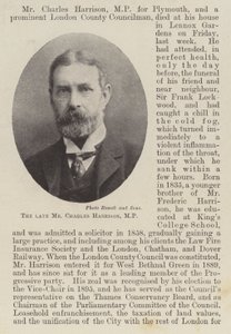 A néhai Charles Harrison képviselő alkotó: English Photographer