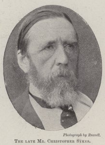 A néhai Christopher Sykes alkotó: English Photographer