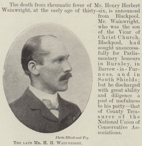 A néhai Mr. H H. Wainwright alkotó: English Photographer