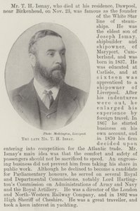 A néhai T H Ismay úr alkotó: English Photographer