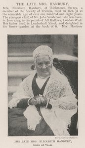 A néhai Elizabeth Hanbury asszony 108 évet élt alkotó: English Photographer