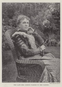 A néhai Mrs. Joseph Parker a kertjében alkotó: English Photographer