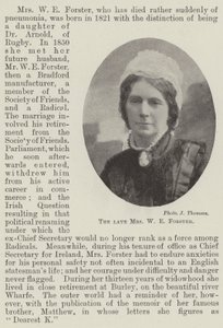 A néhai Mrs W E Forster alkotó: English Photographer