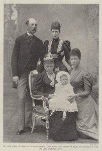 Dánia néhai királynője, Négy generáció, a király, a walesi hercegnő, Fife hercegnője és Lady Alexandra Duff alkotó: English Photographer