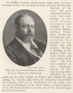 A néhai Sir Charles Legard, Baronet, korábban Scarborough tagja alkotó: English Photographer