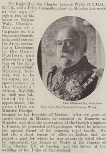 A néhai Sir Charles Lennox Wyke alkotó: English Photographer