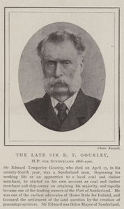 A néhai Sir E T Gourley, a Sunderland parlamenti képviselője 1868-1900 között alkotó: English Photographer