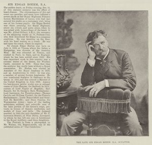 A néhai Sir Edgar Boehm, RA, szobrász alkotó: English Photographer