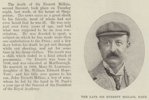 A néhai Sir Everett Millais, Baronet alkotó: English Photographer