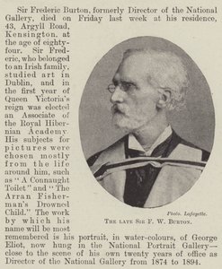 A néhai Sir F W Burton alkotó: English Photographer