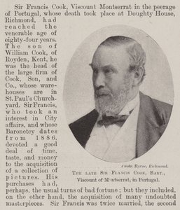 A néhai Sir Francis Cook, Baronet, Montserrat vikomtja, Portugáliában alkotó: English Photographer