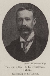 A néhai Sir H L Thompson, KCMG, St Lucia kormányzója alkotó: English Photographer