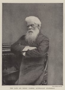 A néhai Sir Henry Parkes, ausztrál államférfi alkotó: English Photographer