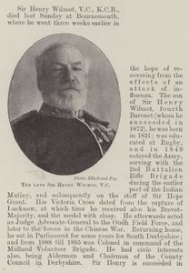 A néhai Sir Henry Wilmot, VC alkotó: English Photographer