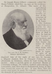 A néhai Sir J. H. Gilbert, kiváló mezőgazdasági szakember alkotó: English Photographer