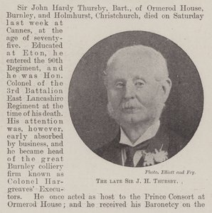 A néhai Sir J H Thursby alkotó: English Photographer