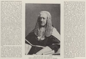 A néhai Sir John Duke Coleridge, Coleridge báró és Anglia főbírója alkotó: English Photographer