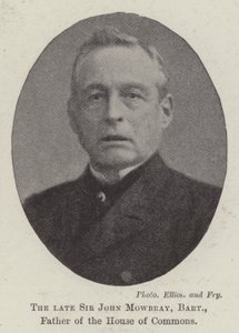 A néhai Sir John Mowbray, Baronet, az alsóház atyja alkotó: English Photographer