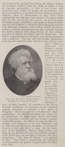 A néhai Sir Noel Paton, RSA, Limner Őfelsége Skóciáért alkotó: English Photographer