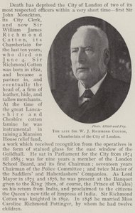 A néhai Sir W J Richmond Cotton, a londoni város kamarása alkotó: English Photographer