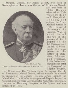 A néhai Sir J Mouat sebész, VC alkotó: English Photographer