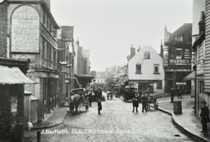 Three Tuns Old Kings Head, Surrey Street, Croydon: általános nézet, 1885 alkotó: English Photographer