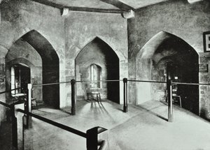 Tower of London, Tower Hill: állami börtönterem a Beauchamp Towerben, 1895 alkotó: English Photographer