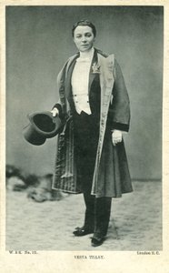 Vesta Tilley (f/w fotó) alkotó: English Photographer