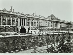 Victoria Embankment, Westminster LB: Somerset House, magasság a Victoria Embankment felé, 1896 alkotó: English Photographer