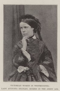 Viktoriánus nők Westminsterben, Lady Augusta Stanley, az apátságban temették el 1876-ban alkotó: English Photographer