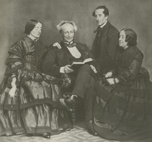 Viktoriánus családi csoport, 1857 alkotó: English Photographer