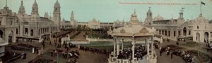 Kilátás a Dectorative Arts Palace-ból, francia-brit kiállítás, London, 1908 alkotó: English Photographer