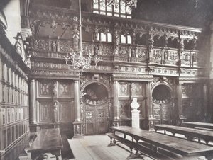 Kilátás a Middle Temple Hall belső terére, London, 1885 alkotó: English Photographer