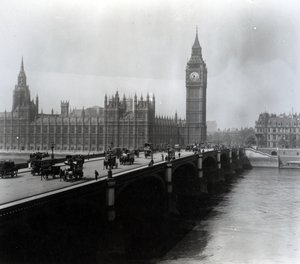 Kilátás a Westminster hídra és a Parlament épületére alkotó: English Photographer