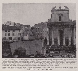 Kilátás a Forum Romanumról, az olasz kormánynak bemutatott Fiori-házakkal alkotó: English Photographer