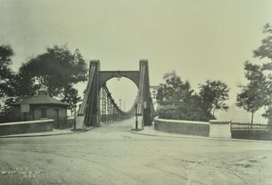 Kilátás a régi Lambeth-hídra, 1897 alkotó: English Photographer