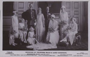 Maud hercegnő és Lord Carnegie esküvője (f/w fotó) alkotó: English Photographer