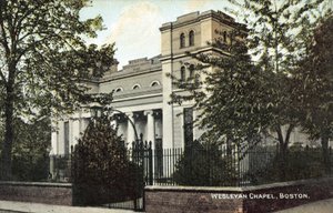 Wesleyan Chapel, Boston (színes fotó) alkotó: English Photographer