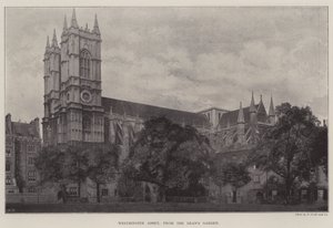 Westminster Abbey, a Deans Gardenből alkotó: English Photographer