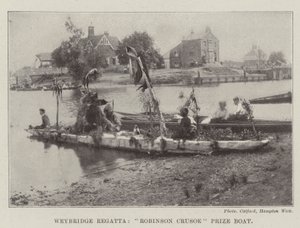 Weybridge Regatta, Robinson Crusoe-díjas hajó alkotó: English Photographer